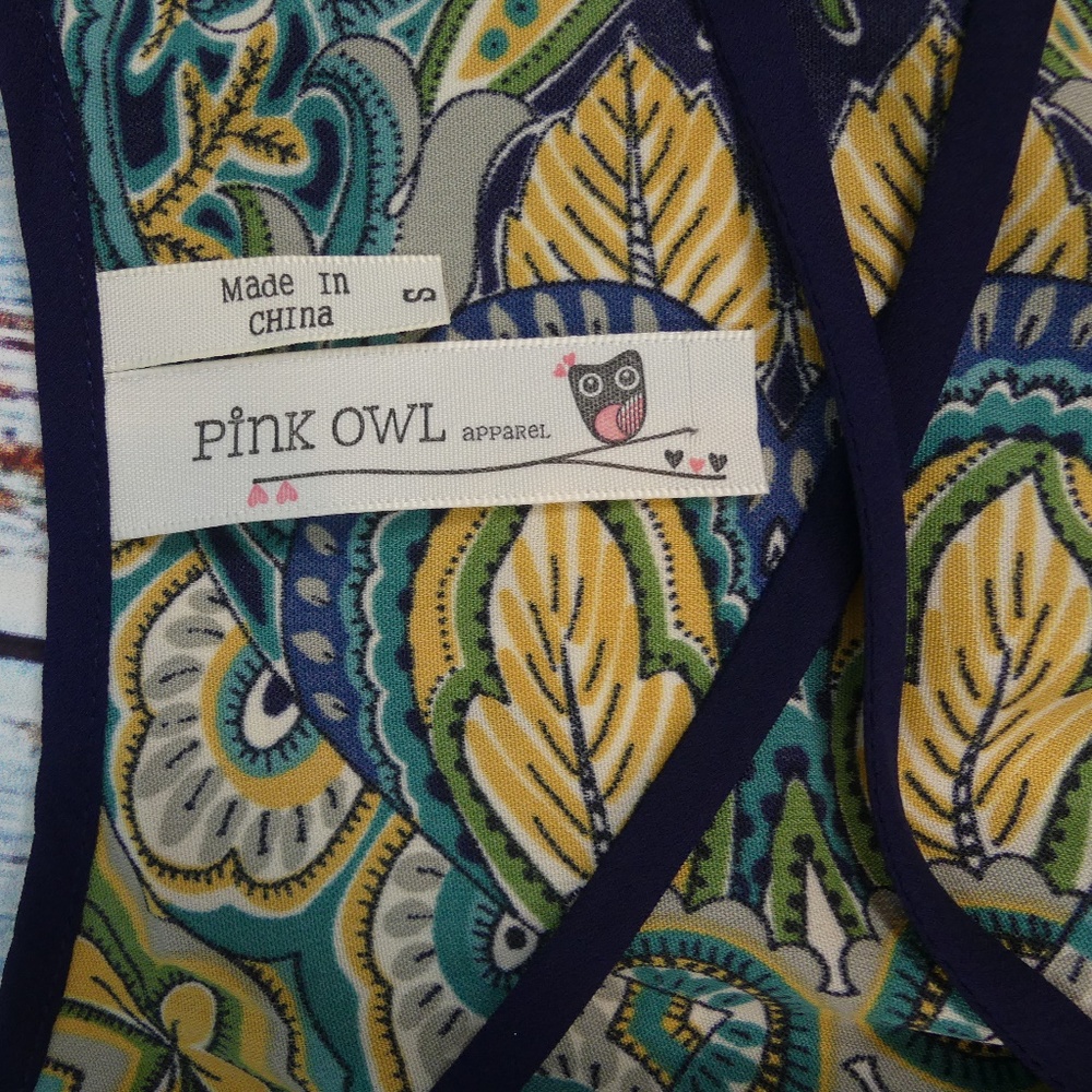 ModCloth Pink Owl Open-Back Top - Picture 7 of 8